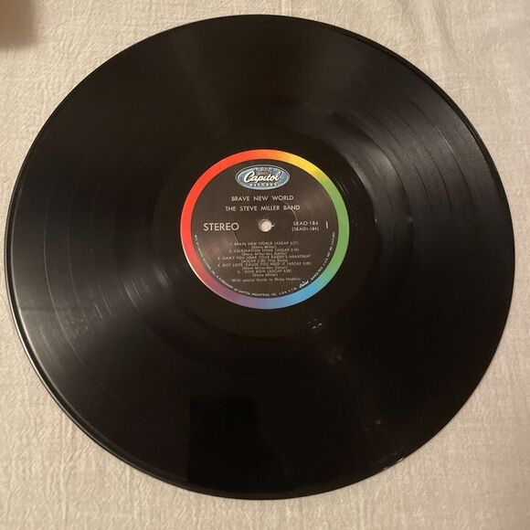 The Steve Miller Band  Brave New World  33RPM Capitol Records  1969 - Picture 10 of 15